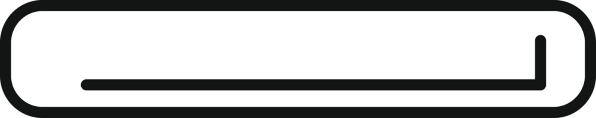 Poster - Simplistic line drawing of a loading or progress bar, perfect for web design and presentations