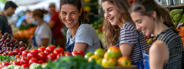 Wall Mural - vegetables in the market, free market