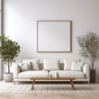 © Kari - Modern living room with sofa and empty painting. Great for mock up.