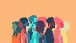 © Gwang - people flat design side view teamwork theme animation Complementary Color Scheme