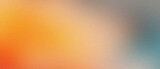 Orange teal beige yellow noisy color gradient background, grainy texture effect, poster banner header backdrop design