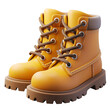 © Maule - a pair of 3d brown boots on transparent background