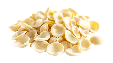 Wall Mural - Orecchiette pasta isolated on white background