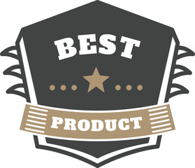 Wall Mural - vintage logo with a white background and a black border