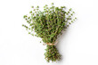 © bit24 - Aromatic green thyme bunch isolated on white background. Fresh herbs concept.