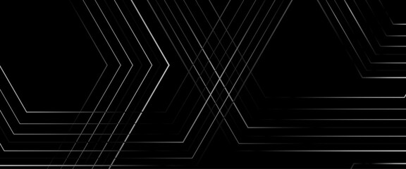 Poster - Vector black and white geometric pattern seamless pattern diagonal rectangular lines.	