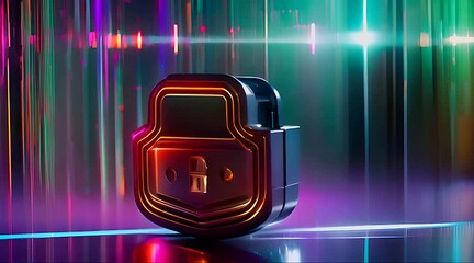 Poster - Lock on Top of Computer Screen