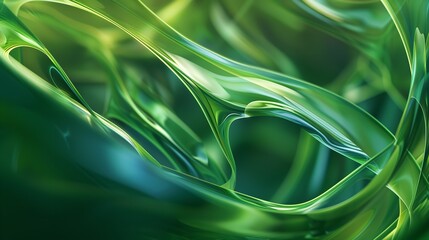 Wall Mural - Abstract Green Background 8K Transparent

