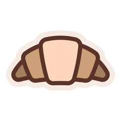 Poster - croissant sticker