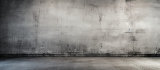 Poster - A close-up of a weathered concrete wall and floor