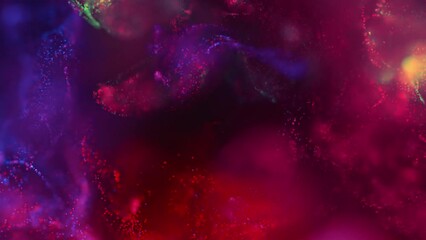 Wall Mural - colorful particle wave abstract background