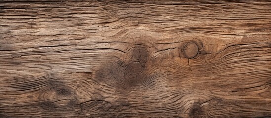 Sticker - Close-up of wooden surface featuring central knot