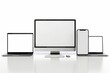 © dendyh7 - Mockup of computer, laptop, monitor and tablet created with generative ai