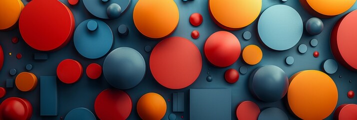 A wall covered in various colored circles creating a vibrant and eye-catching display