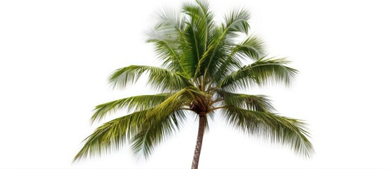 Sticker - isolated coconut palm tree on a white background with copy space image available