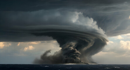 Wall Mural - storm over the sea