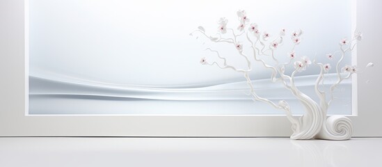 Wall Mural - a white background is left for the copy space image
