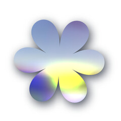 Wall Mural - y2k design element holographic sticker