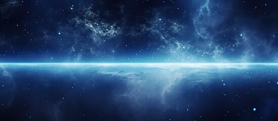 Wall Mural - A majestic view of the Milky Way galaxy filled with stars space dust and a vast expanse of the universe in a stunning copy space image