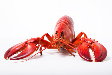 Wall Mural - Fresh lobster isolated white background