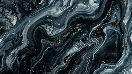 Poster - Marbled ink designs resemble stone, with swirls and veins for depth and beauty.