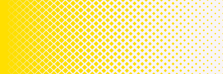 Horizontal gold square on white for pattern and background.Gradient background with squares Halftone dots design Light effect Vector isolated object for website, poster.