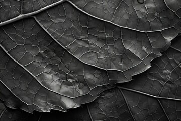 A close up of a leaf with a black background