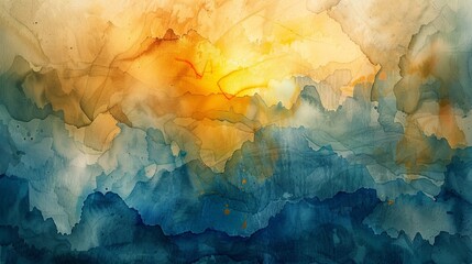 Aufkleber - Background of abstract watercolors.