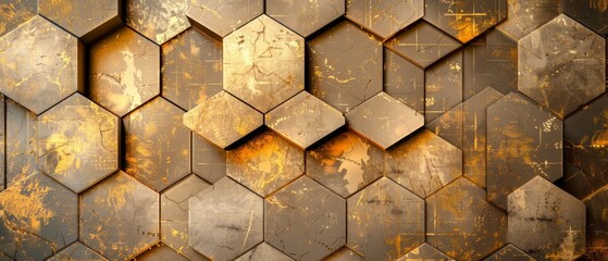 Aufkleber - A geometric pattern in the style of a collage based on a Japanese pattern modern.