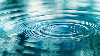 Wall Mural - macro photograph of a rippling water surface, capturing the reflections and fluid motion. concept of
