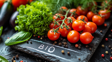 Bio Vegetables Background