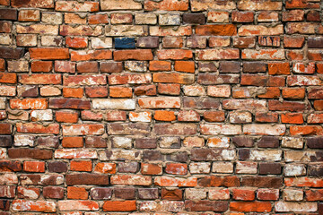 Wall Mural - loft brick wall as wallpaper, old masonry texture