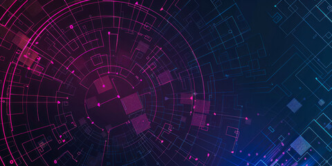 Wall Mural - Digital background, technology, circuit