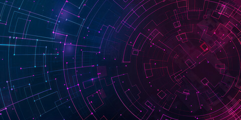 Wall Mural - Digital background, technology, circuit