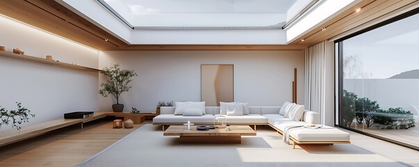 modern living room with a minimalist design