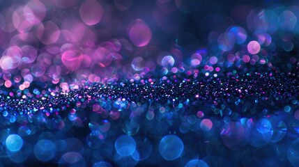 Poster - Colorful background with vibrant blue and purple lights, perfect for adding a pop of color to designs