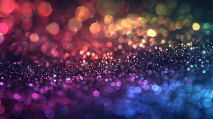 Poster - A vibrant and colorful background with various lights. Perfect for adding a festive touch to any design project