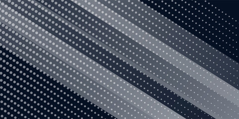Poster - Basic halftone dots effect in black and white color. Halftone effect. Dot halftone. Black white halftone.