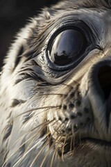 Wall Mural - Close-up of a seal's face, perfect for educational materials