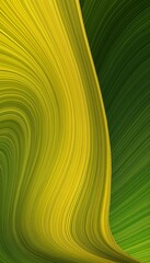 Poster - modern designed horizontal banner with yellow green very dark green and dark olive green colors dynamic curved lines with fluid flowing waves and curves