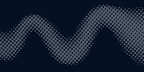 Poster - Basic halftone dots effect in black and white color. Halftone effect. Dot halftone. Black white halftone.
