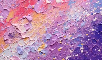 Wall Mural - Mixed pink and yellow paints. Abstract fluid acrylic painting. Soft color texture.