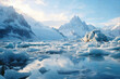 © ADDICTIVE STOCK - Majestic glacier landscape with serene icy waters. Generative AI image