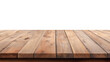 © 9MOR - Empty wooden table top Brown For displaying product ,The background is transparent.