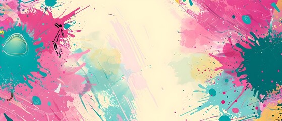 Canvas Print - Vibrant Splashes of Colorful Abstract Art in Motion