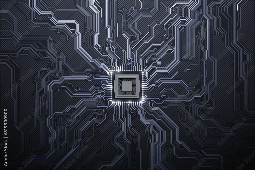 Abstract technology chip processor background circuit board and html ...