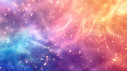 Wall Mural - A colorful space background with a purple and blue swirl and yellow