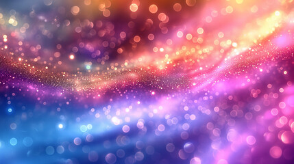 Wall Mural - A colorful space background with a purple and blue swirl and yellow