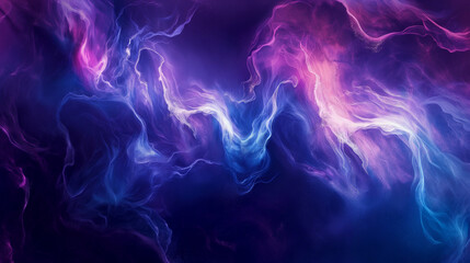 Wall Mural - A blue and purple wave with a lot of sparkles