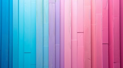 Poster - A row of pink and blue stripes